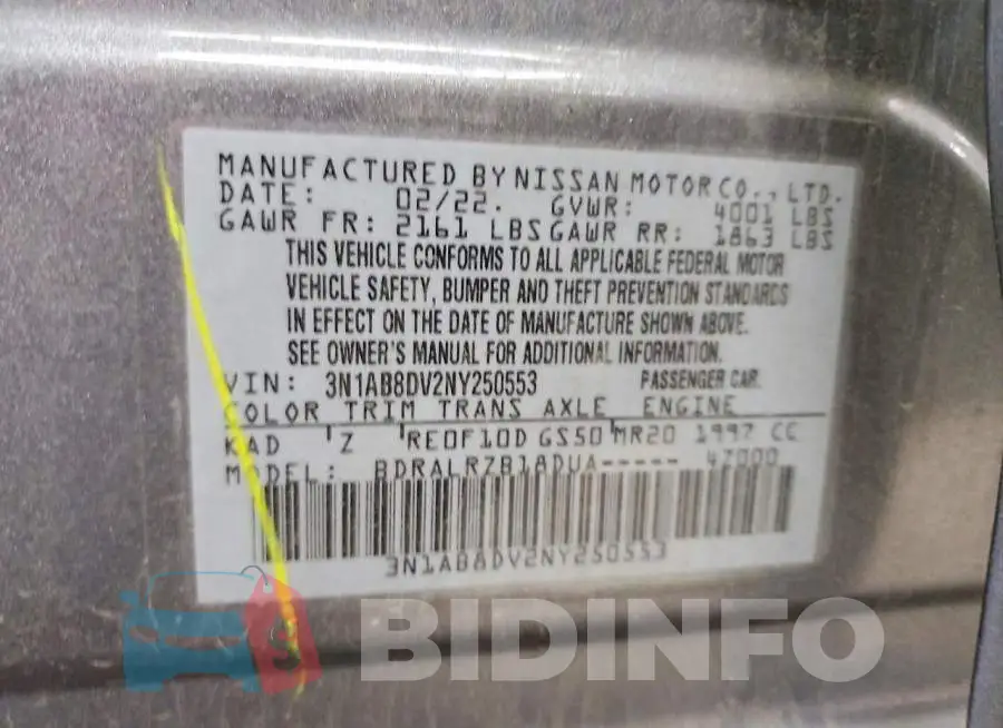 3N1AB8DV2NY250553 Photo# 12