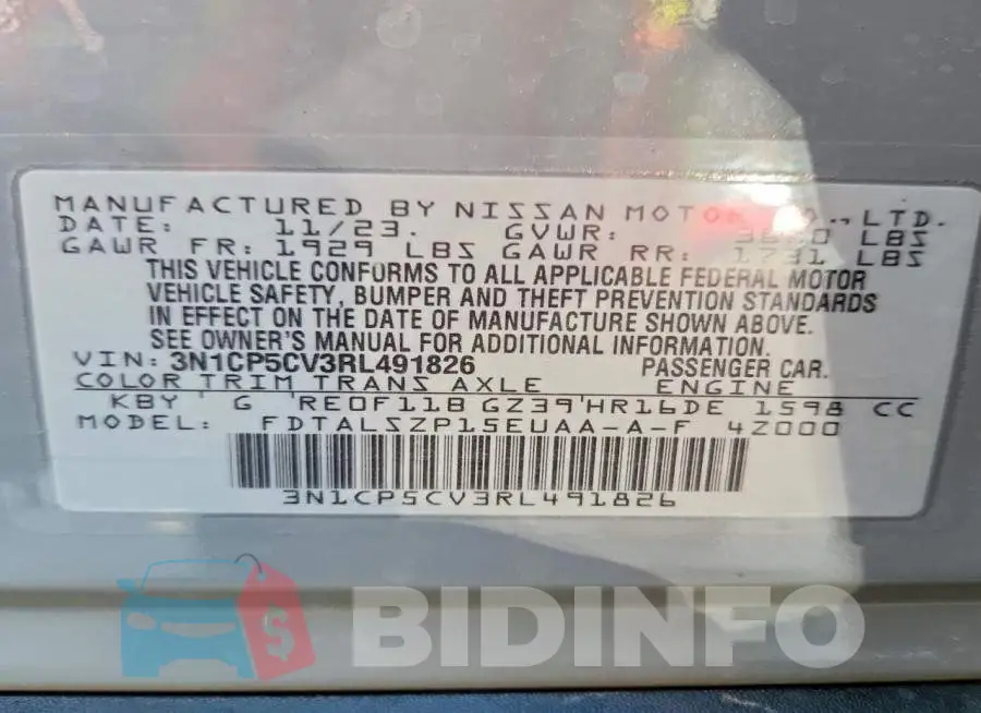 3N1CP5CV3RL491826 Photo# 13