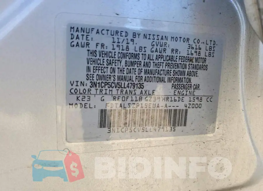 3N1CP5CV5LL479135 Photo# 14