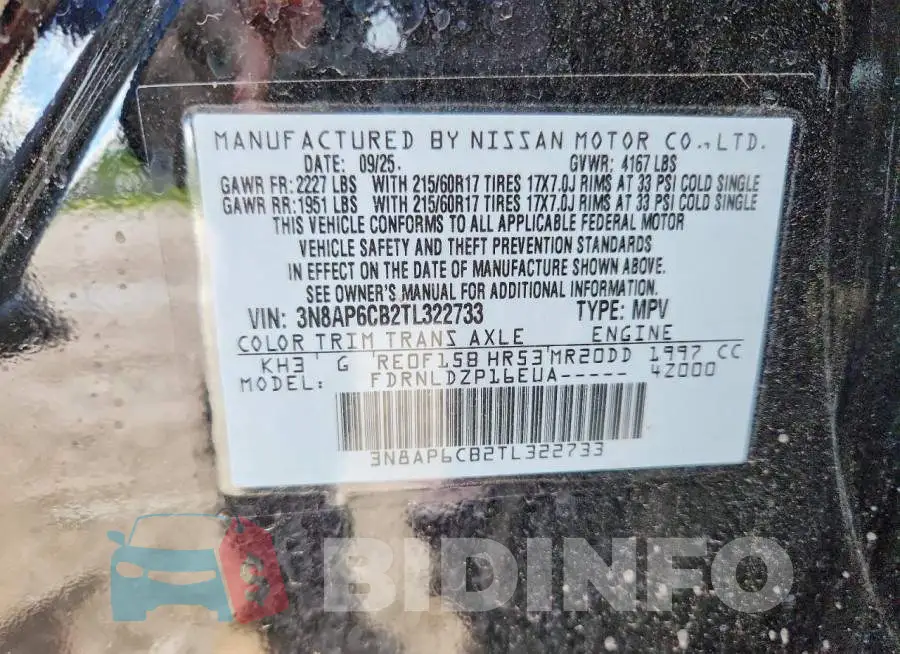 3N8AP6CB2TL322733 Photo# 13