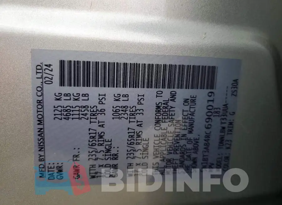 5N1BT3AB4RC690019 Photo# 13