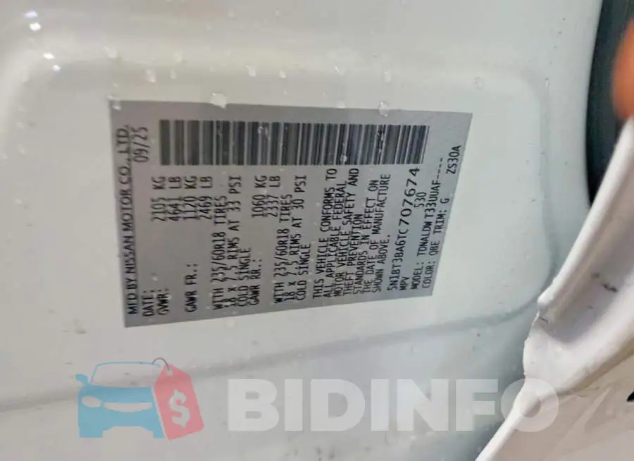 5N1BT3BA6TC707674 Photo# 13