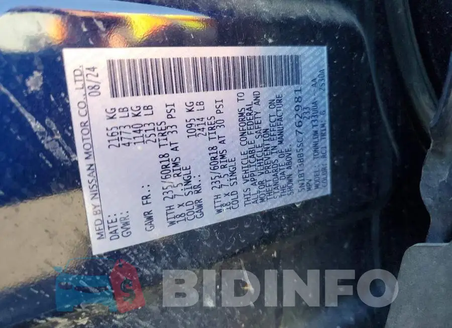 5N1BT3BB5SC762981 Photo# 12