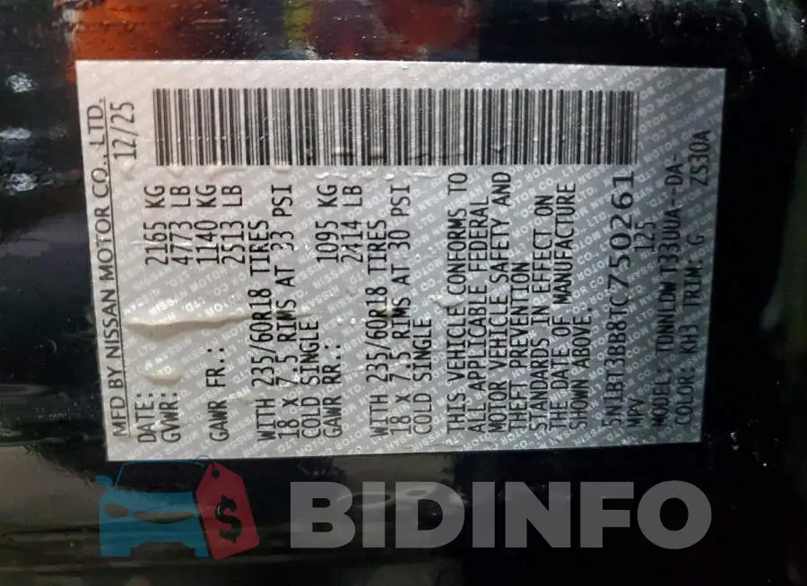 5N1BT3BB8TC750261 Photo# 13