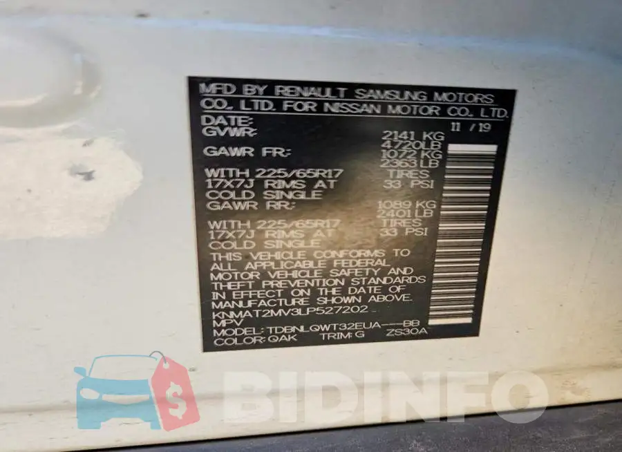 KNMAT2MV3LP527202 Photo# 14