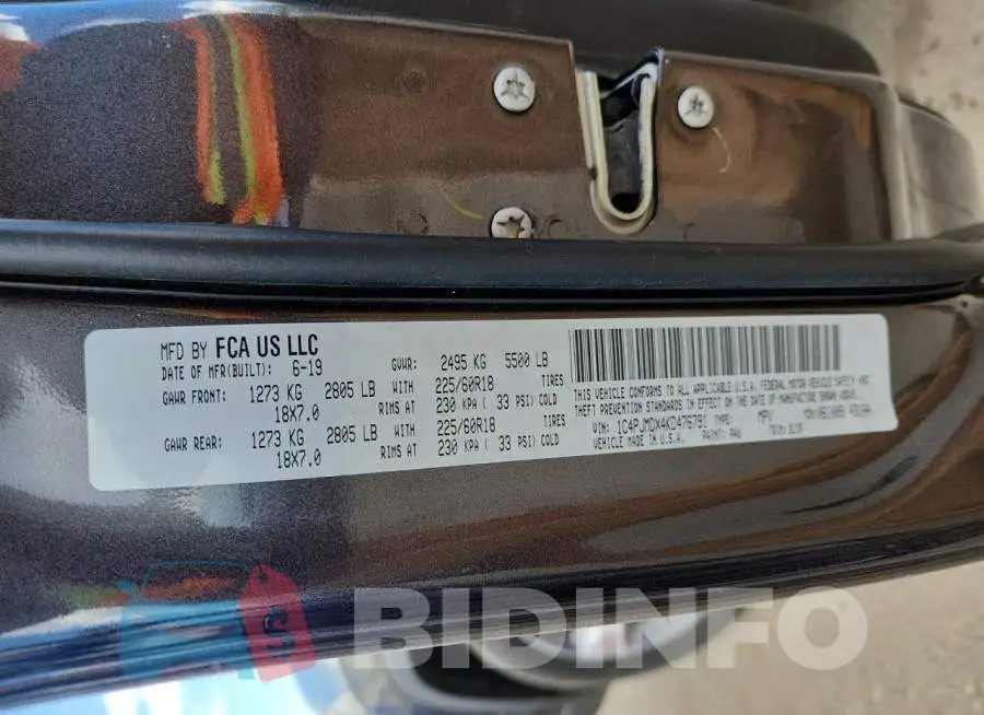 1C4PJMDX4KD476791 Photo# 14