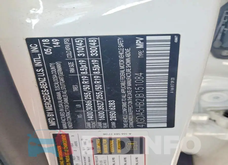 4JGDA5HB2JB151084 Photo# 13