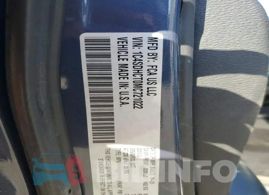 1C4SDHCT0MC721022 Photo# 13