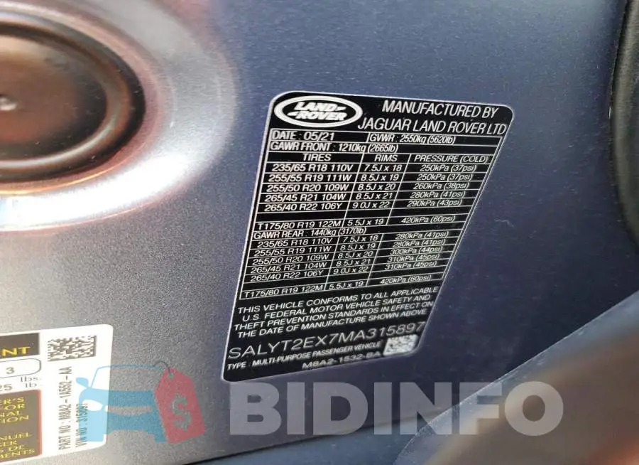 SALYT2EX7MA315897 Photo# 13