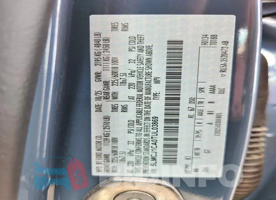 5LMCJ1CA0TUL03869 Photo# 13
