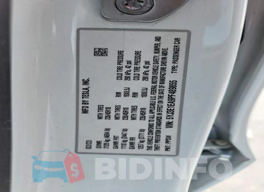 5YJ3E1EA9PF489855 Photo# 13