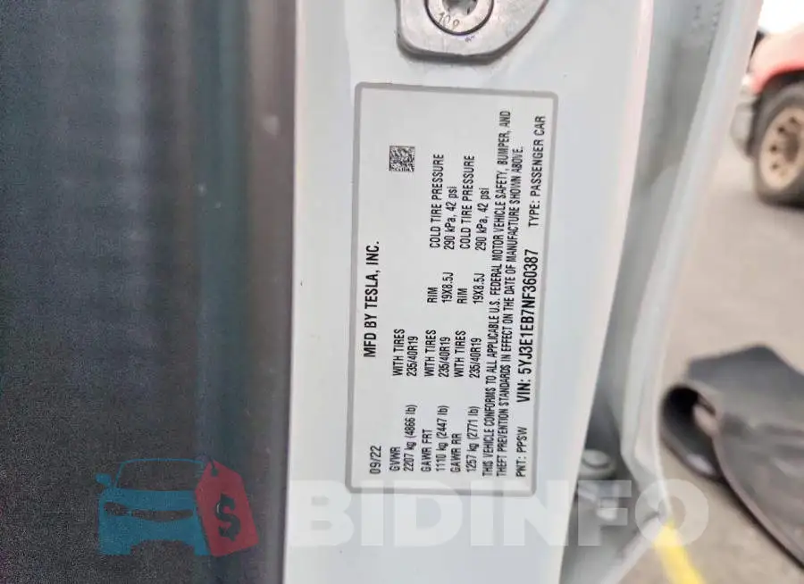5YJ3E1EB7NF360387 Photo# 12