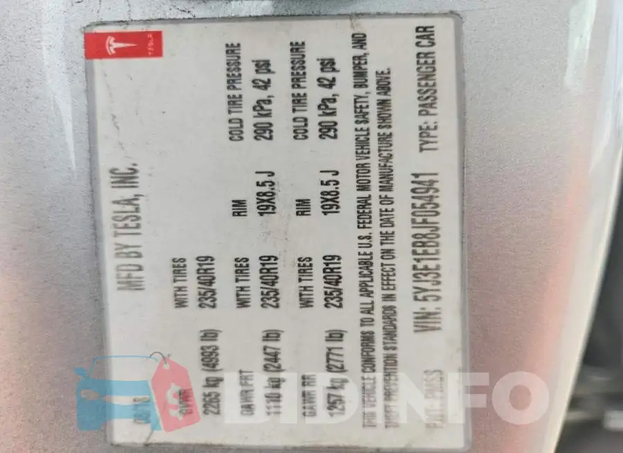 5YJ3E1EB8JF054941 Photo# 12