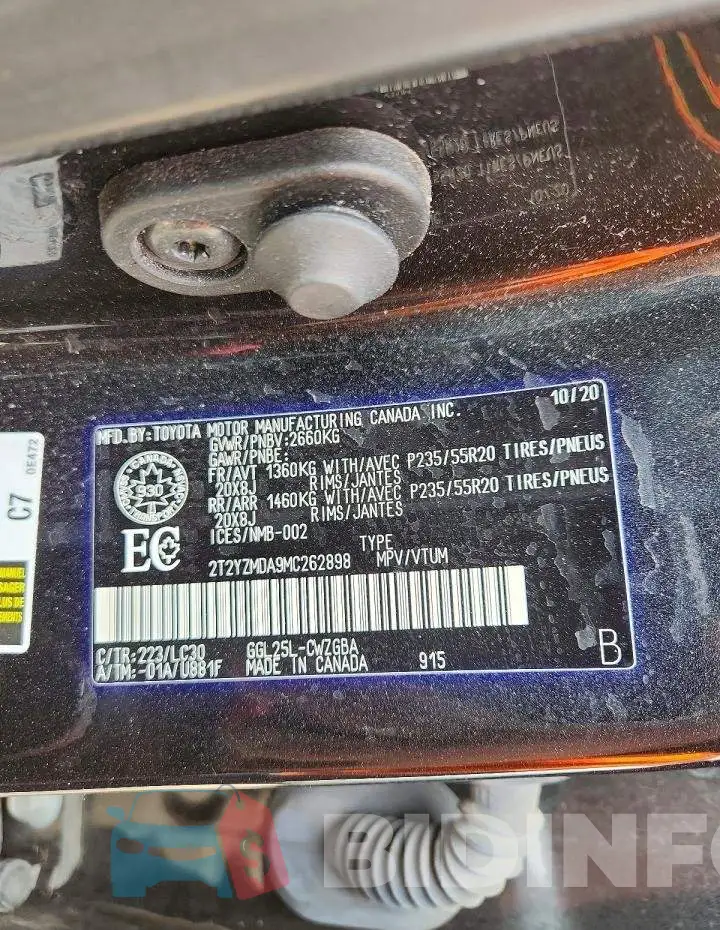 2T2YZMDA9MC262898 Photo# 13