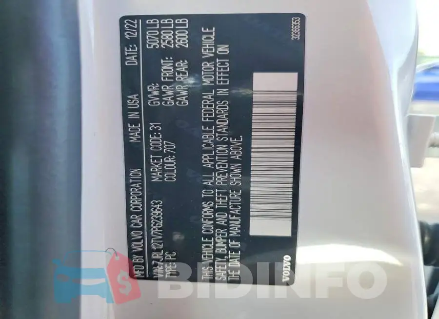 7JRL12TV7PG239643 Photo# 12
