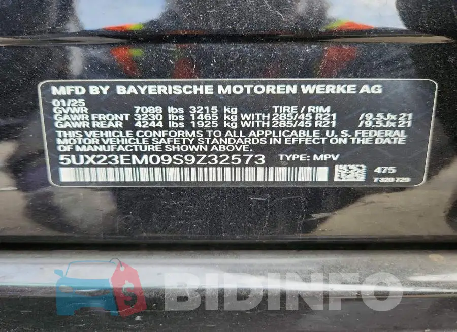 5UX23EM09S9Z32573 Photo# 13
