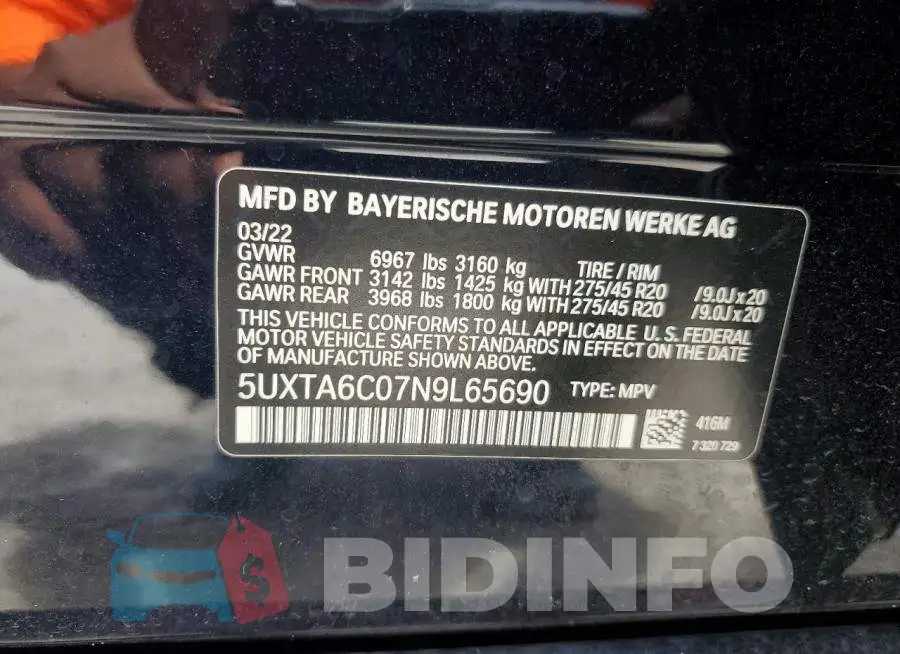 5UXTA6C07N9L65690 Photo# 13
