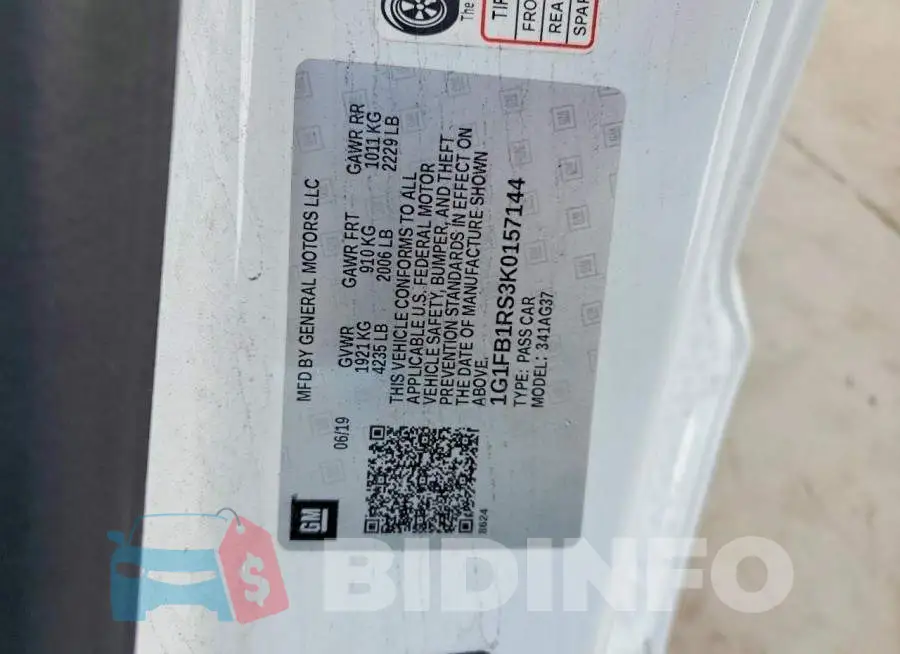1G1FB1RS3K0157144 Photo# 13