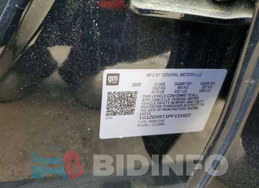 1G1ZD5ST1PF121622 Photo# 12
