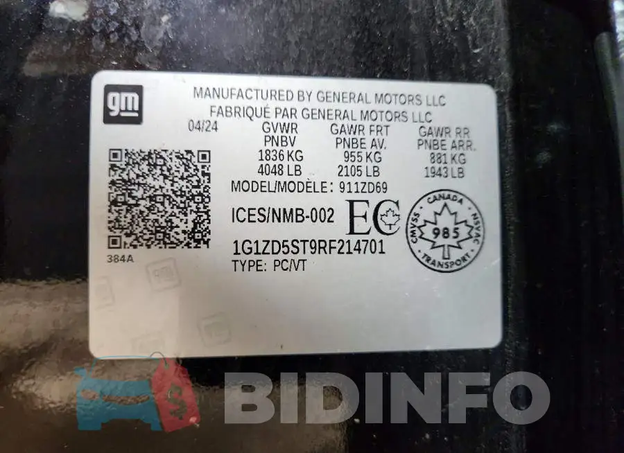 1G1ZD5ST9RF214701 Photo# 12
