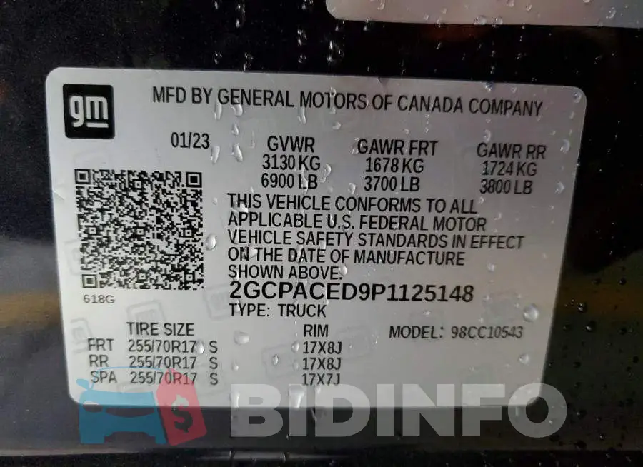 2GCPACED9P1125148 Photo# 12