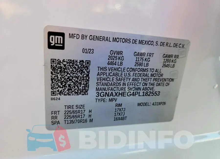 3GNAXHEG4PL182553 Photo# 13
