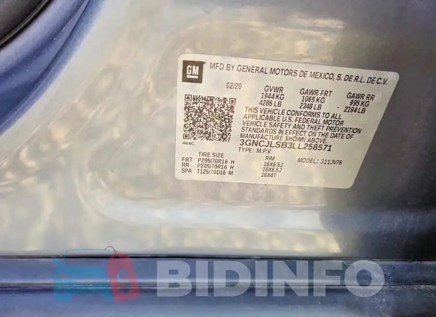 3GNCJLSB3LL258571 Photo# 13