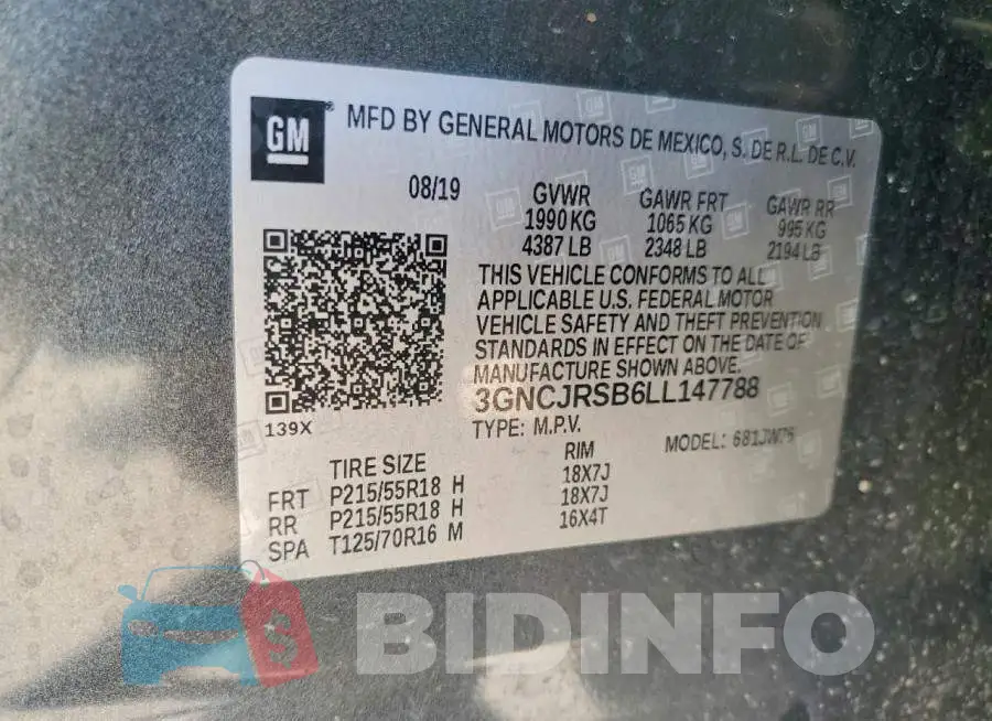 3GNCJRSB6LL147788 Photo# 13