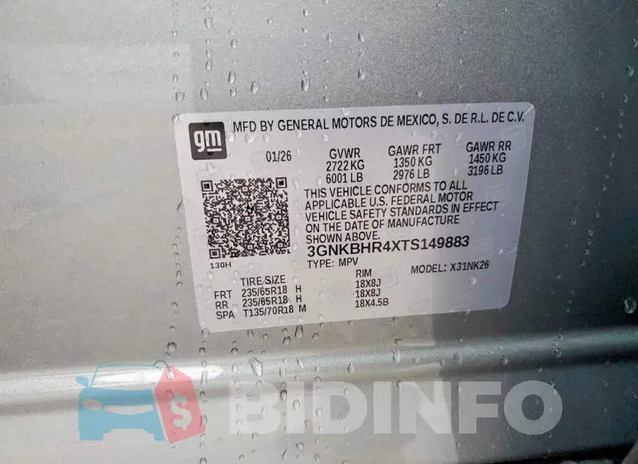 3GNKBHR4XTS149883 Photo# 13