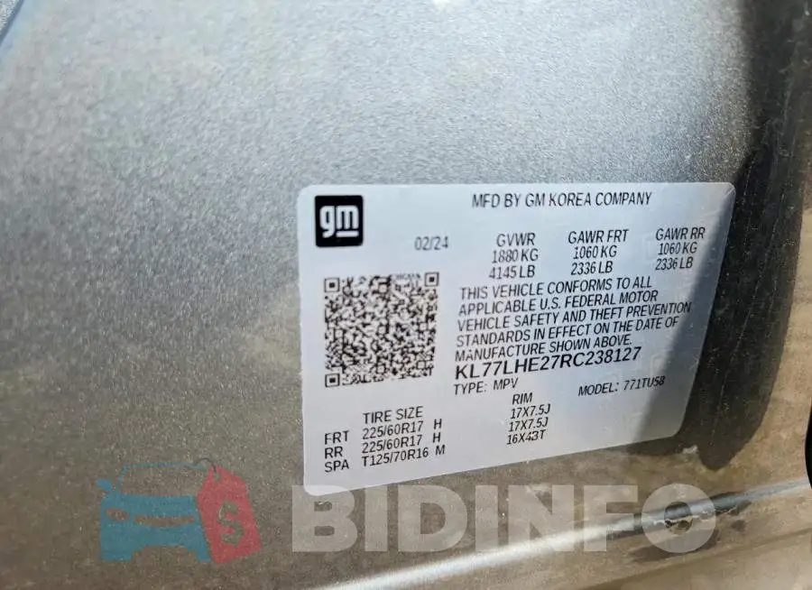 KL77LHE27RC238127 Photo# 14