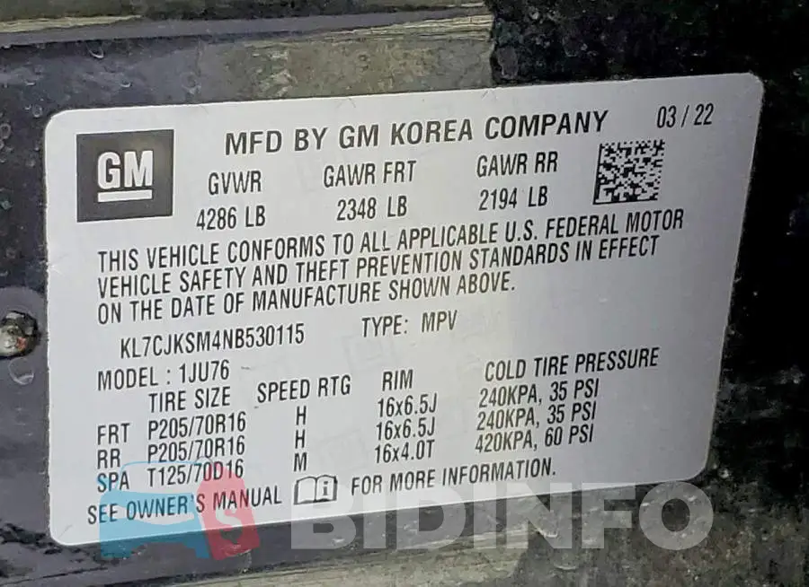 KL7CJKSM4NB530115 Photo# 14