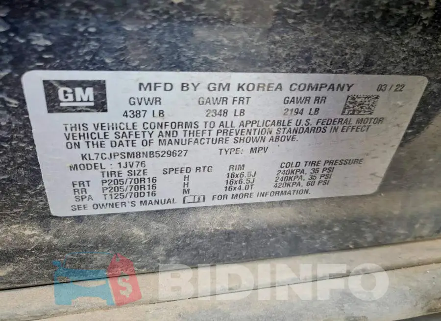 KL7CJPSM8NB529627 Photo# 13