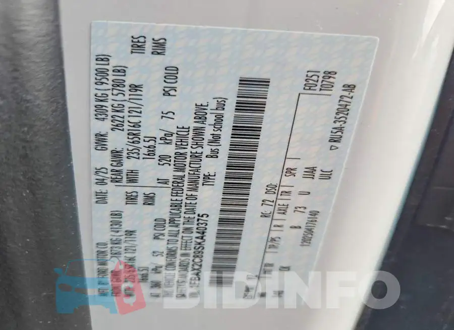 1FBAX2C89SKA40375 Photo# 13