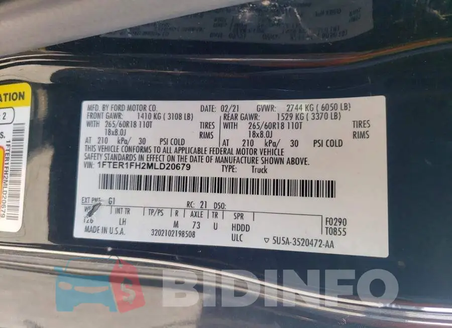 1FTER1FH2MLD20679 Photo# 12