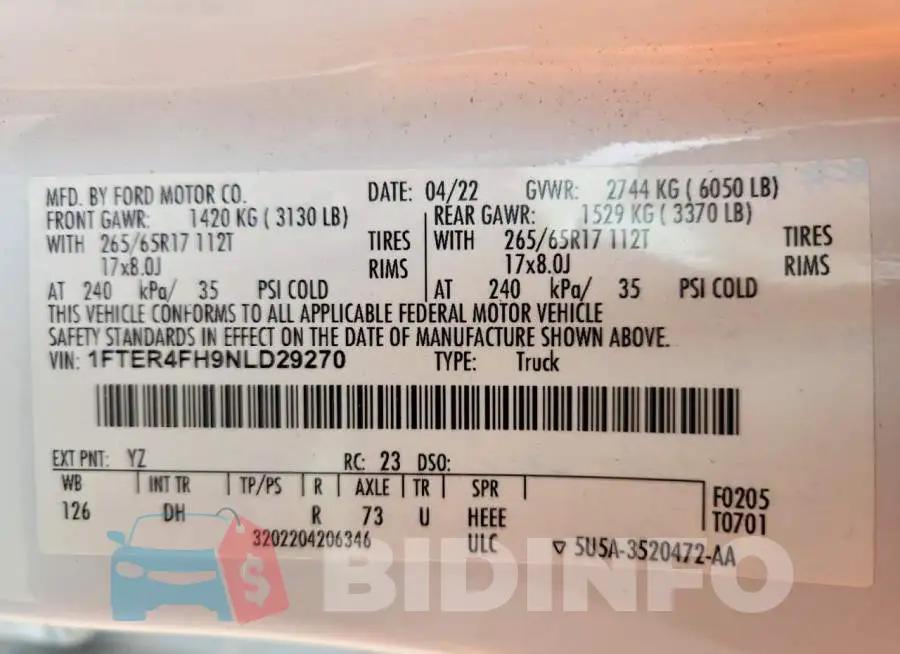 1FTER4FH9NLD29270 Photo# 12