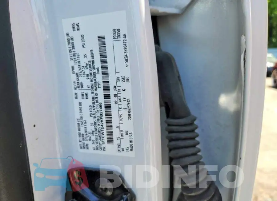 1FTEW1E42KFB27466 Photo# 12