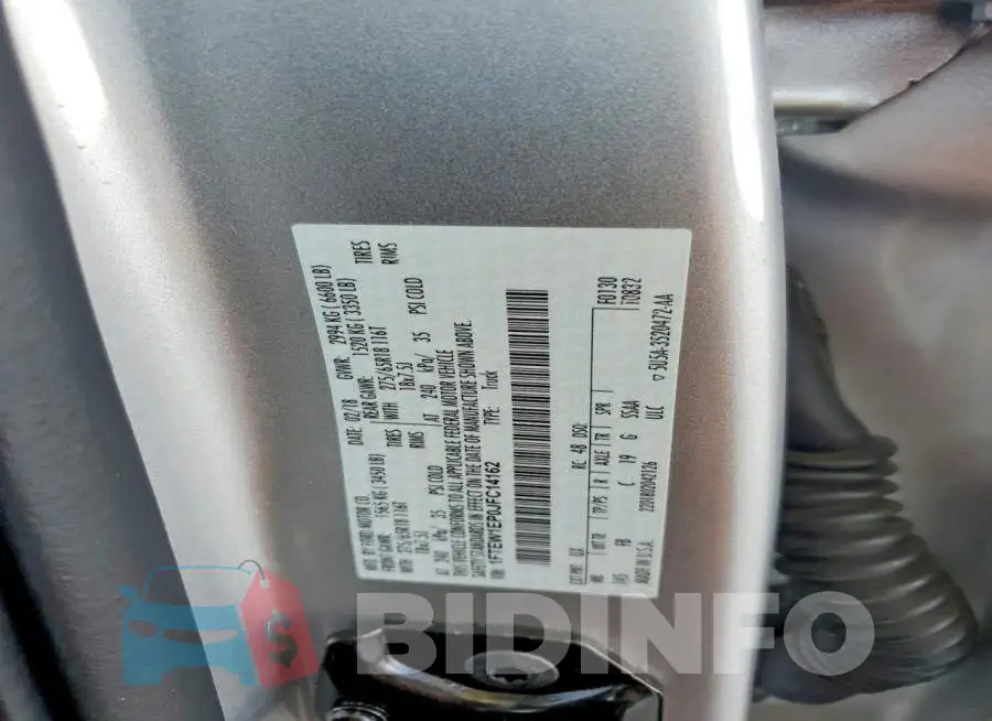 1FTEW1EP0JFC14162 Photo# 12
