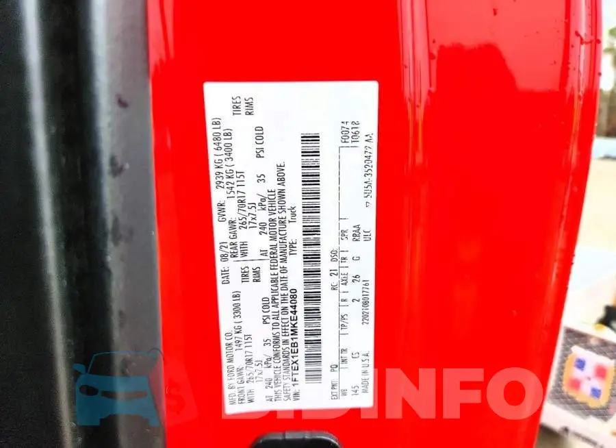 1FTEX1EB1MKE44080 Photo# 12