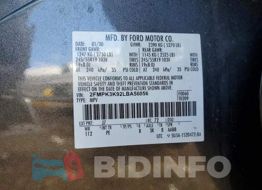 2FMPK3K92LBA56056 Photo# 13