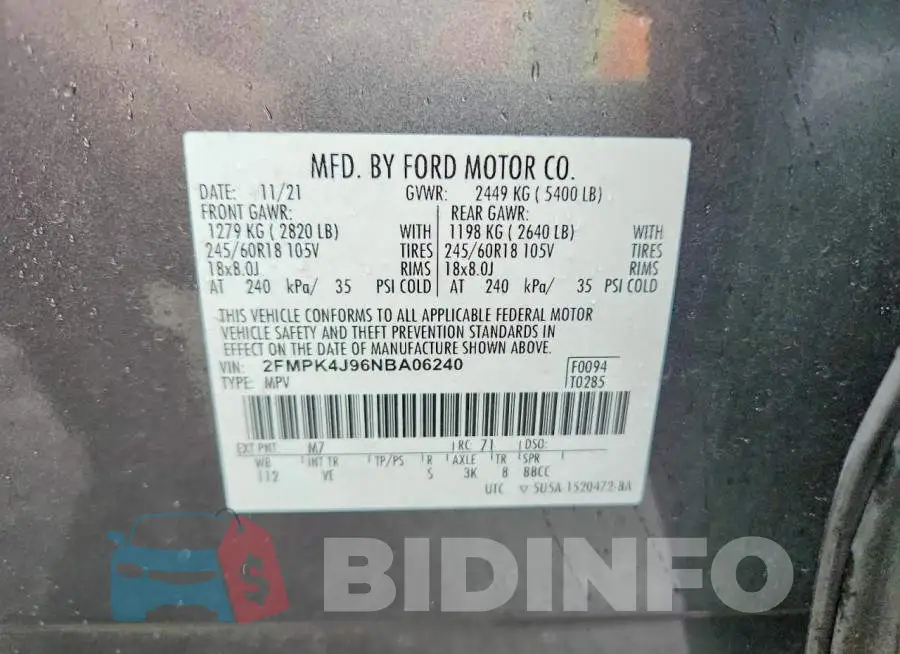2FMPK4J96NBA06240 Photo# 13