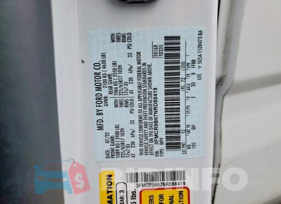 3FMCR9B67NRD88419 Photo# 13