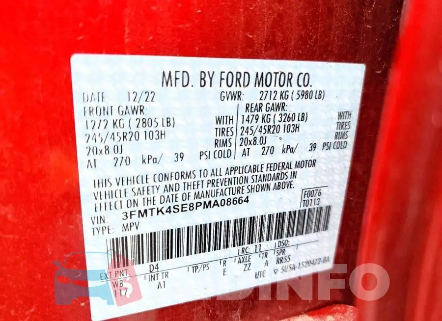 3FMTK4SE8PMA08664 Photo# 12