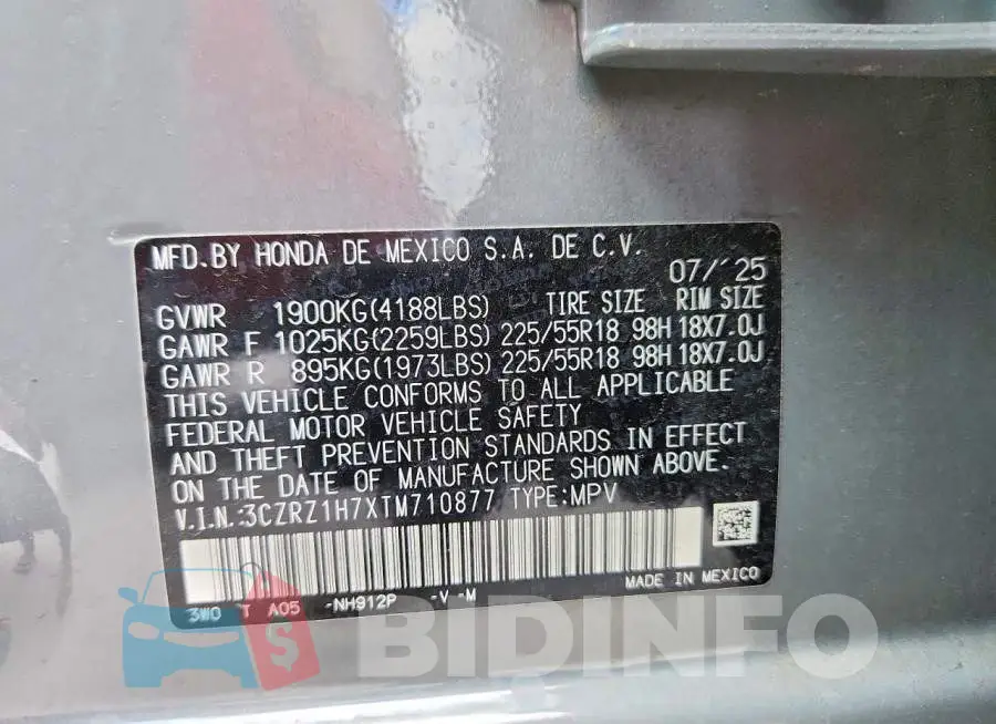3CZRZ1H7XTM710877 Photo# 13