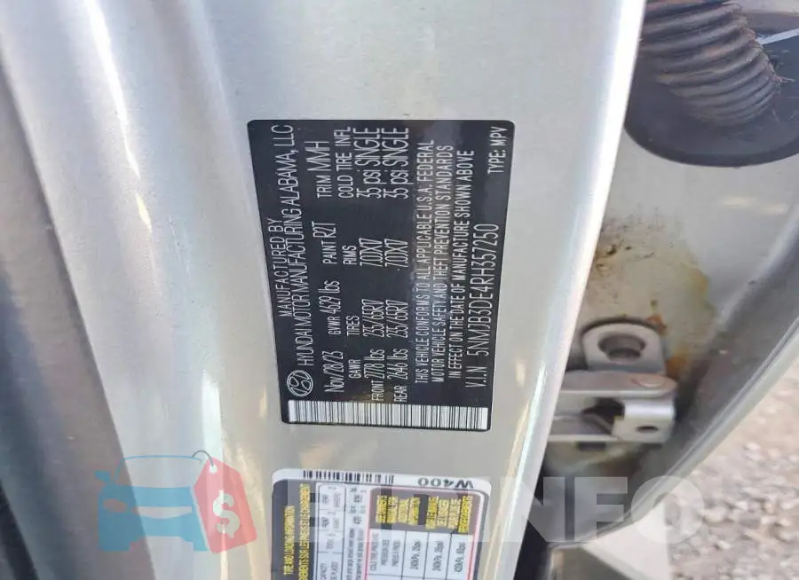 5NMJB3DE4RH357250 Photo# 13