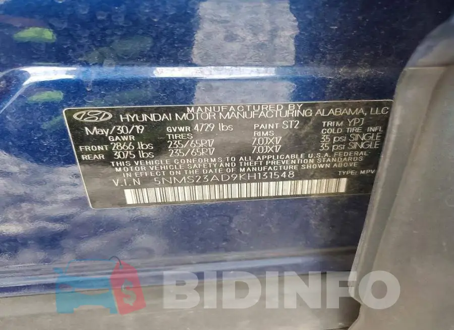 5NMS23AD9KH131548 Photo# 14