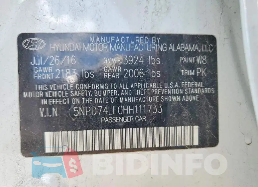 5NPD74LF0HH111733 Photo# 12