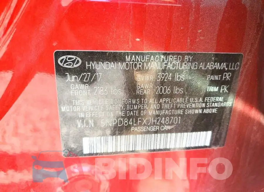 5NPD84LFXJH248701 Photo# 12
