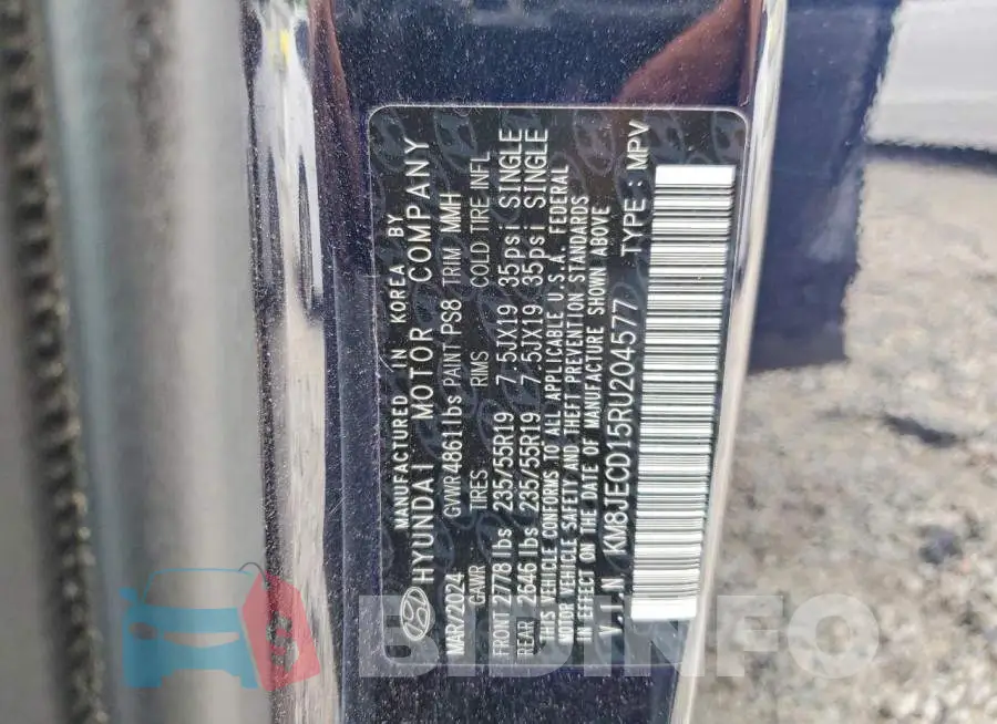 KM8JECD15RU204577 Photo# 14