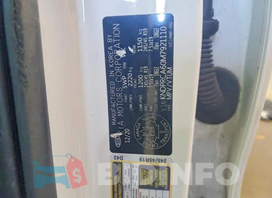 KNDPRCA60M7921110 Photo# 13