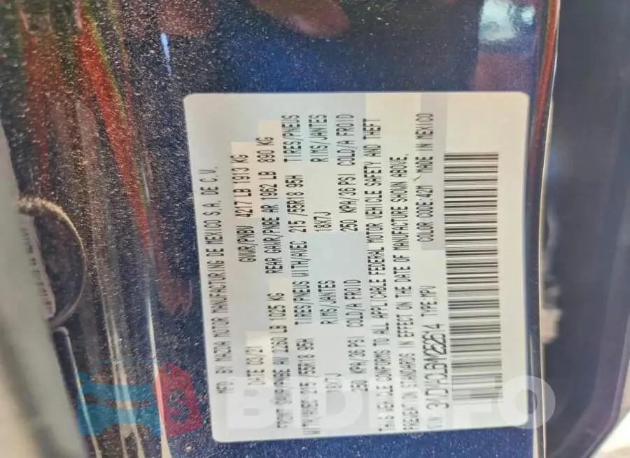3MVDMACL6MM252614 Photo# 13